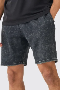 Relaxed Acid Wash Short | BoohooMAN UK
