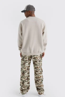 Relaxed Cargo Pocket Camo Trouser | BoohooMAN UK