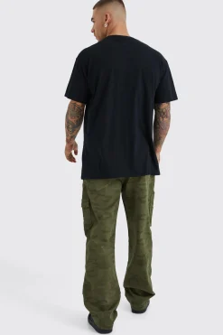 Relaxed Carpenter Camo Cargo Trouser | BoohooMAN UK