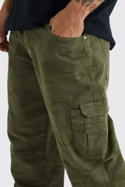 Relaxed Carpenter Camo Cargo Trouser | BoohooMAN UK
