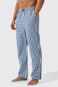 Relaxed Check Lounge Bottoms | BoohooMAN UK