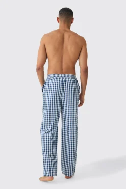 Relaxed Check Lounge Bottoms | BoohooMAN UK