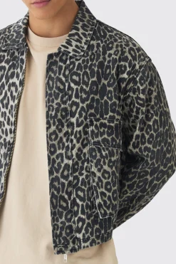Relaxed Cropped Denim Jacket | BoohooMAN UK
