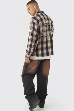 Relaxed Distressed Nibbled Jeans | BoohooMAN UK