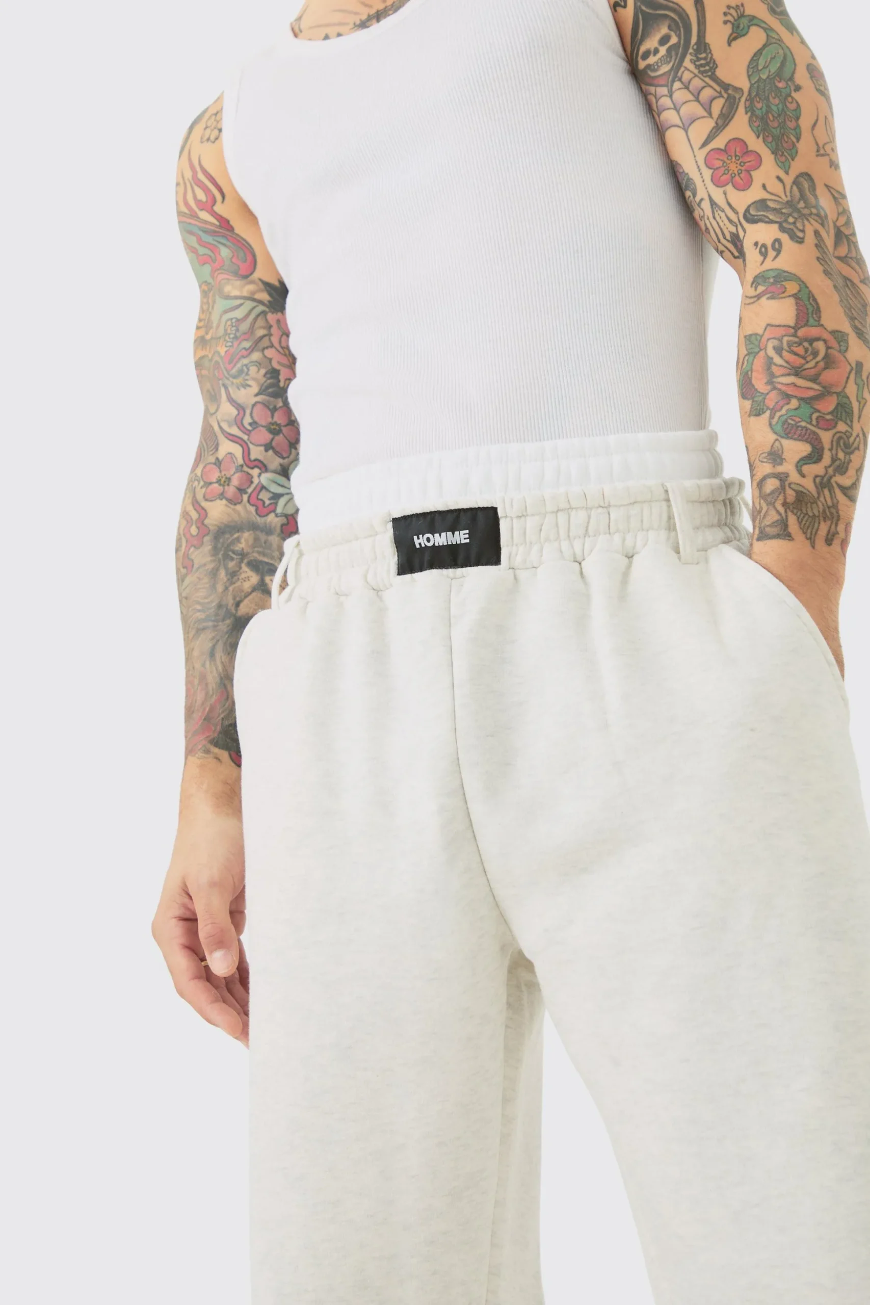Relaxed Double Waistband Jogger | BoohooMAN UK