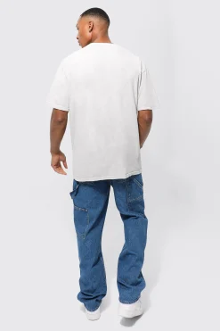 Relaxed Fit Carpenter Jeans With Drop Crotch | BoohooMAN UK