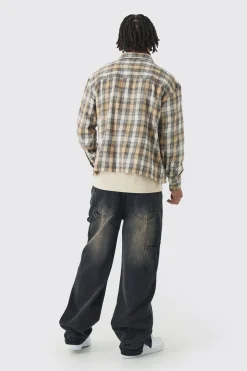 Relaxed Fit Carpenter Jeans With Split Hem | BoohooMAN UK