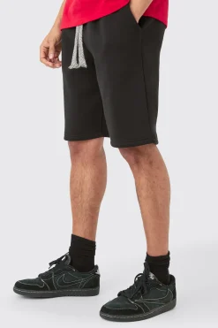 Relaxed Fit Chunky Drawcord Shorts | BoohooMAN UK