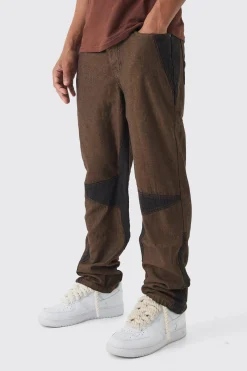 Relaxed Fit Cut Out Star Jeans | BoohooMAN UK