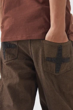 Relaxed Fit Cut Out Star Jeans | BoohooMAN UK