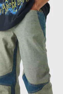 Relaxed Fit Cut Out Star Jeans | BoohooMAN UK