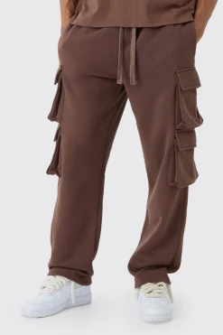 Relaxed Fit Double Pocket Cargo Jogger | BoohooMAN UK