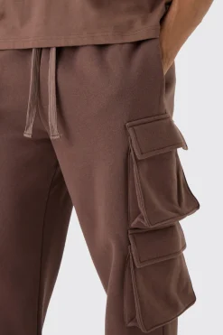 Relaxed Fit Double Pocket Cargo Jogger | BoohooMAN UK