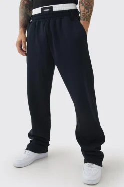 Relaxed Fit Double Waistband Jogger | BoohooMAN UK