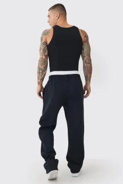 Relaxed Fit Double Waistband Jogger | BoohooMAN UK