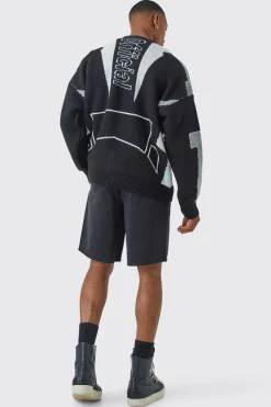 Relaxed Fit Elasticated Waist Chino Shorts In Black | BoohooMAN UK