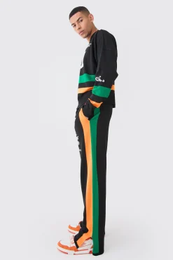 Relaxed Fit Moto Knitted Joggers | BoohooMAN UK