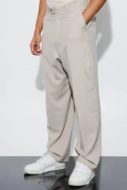 Relaxed Fit Pinstripe Suit Trousers | BoohooMAN UK