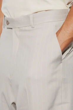 Relaxed Fit Pinstripe Suit Trousers | BoohooMAN UK