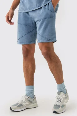 Relaxed Fit Pintuck Short | BoohooMAN UK