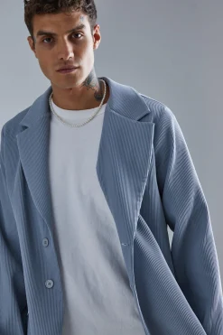 Relaxed Fit Pleated Suit Set | BoohooMAN UK