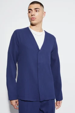 Relaxed Fit Pleated Suit Set | BoohooMAN UK