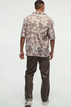 Relaxed Fit Pu Zip Hem Trousers | BoohooMAN UK