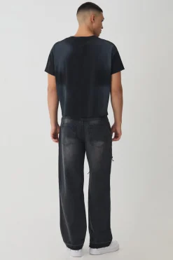 Relaxed Fit Ripped Distressed Carpenter Jeans | BoohooMAN UK