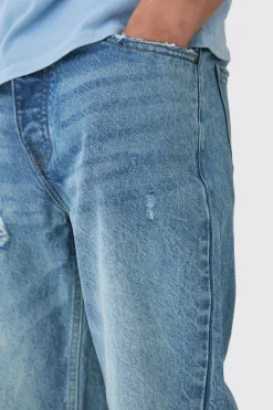 Relaxed Fit Ripped Knee Jeans | BoohooMAN UK