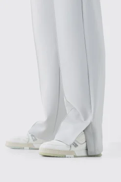 Relaxed Fit Scuba Pintuck Split Hem Jogger | BoohooMAN UK