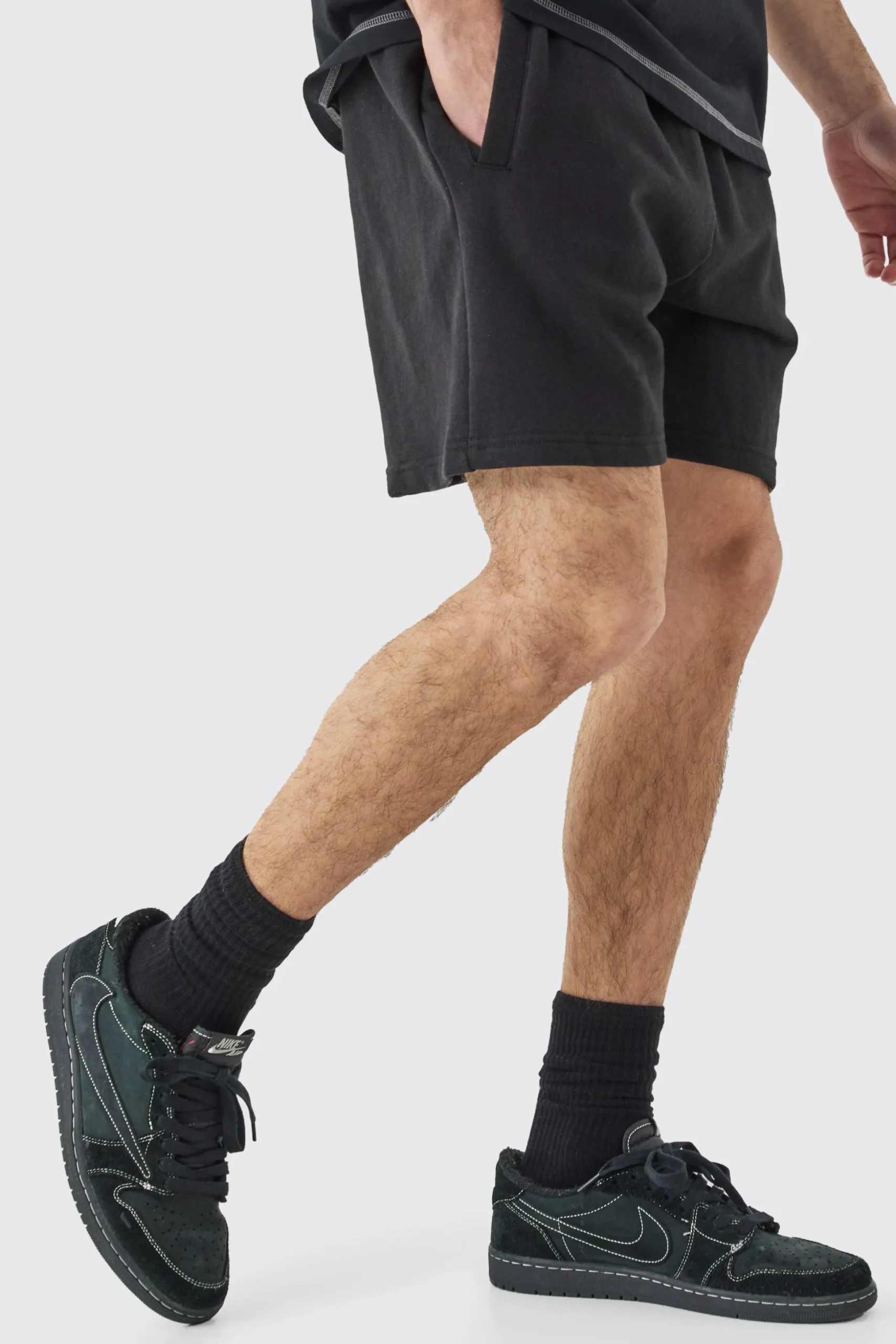 Relaxed Fit Short Length Heavyweight Short | BoohooMAN UK