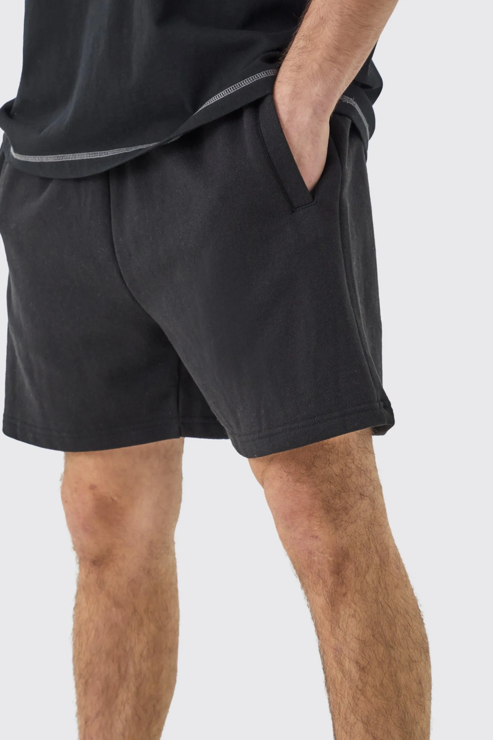 Relaxed Fit Short Length Heavyweight Short | BoohooMAN UK