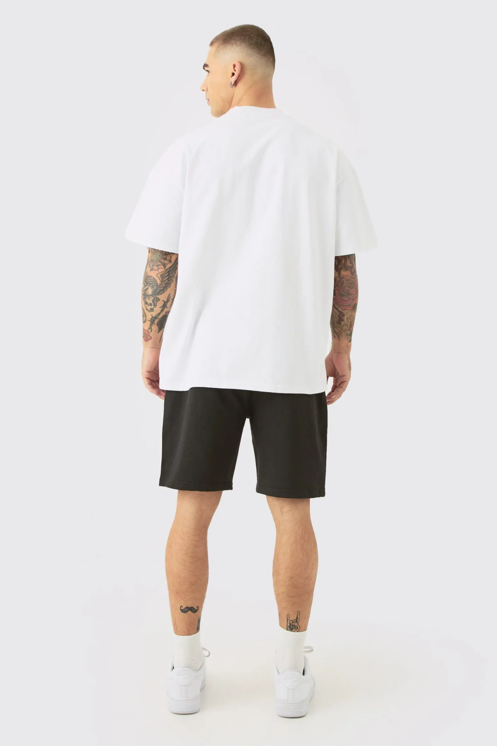 Relaxed Fit Super Heavyweight Jersey Short | BoohooMAN UK