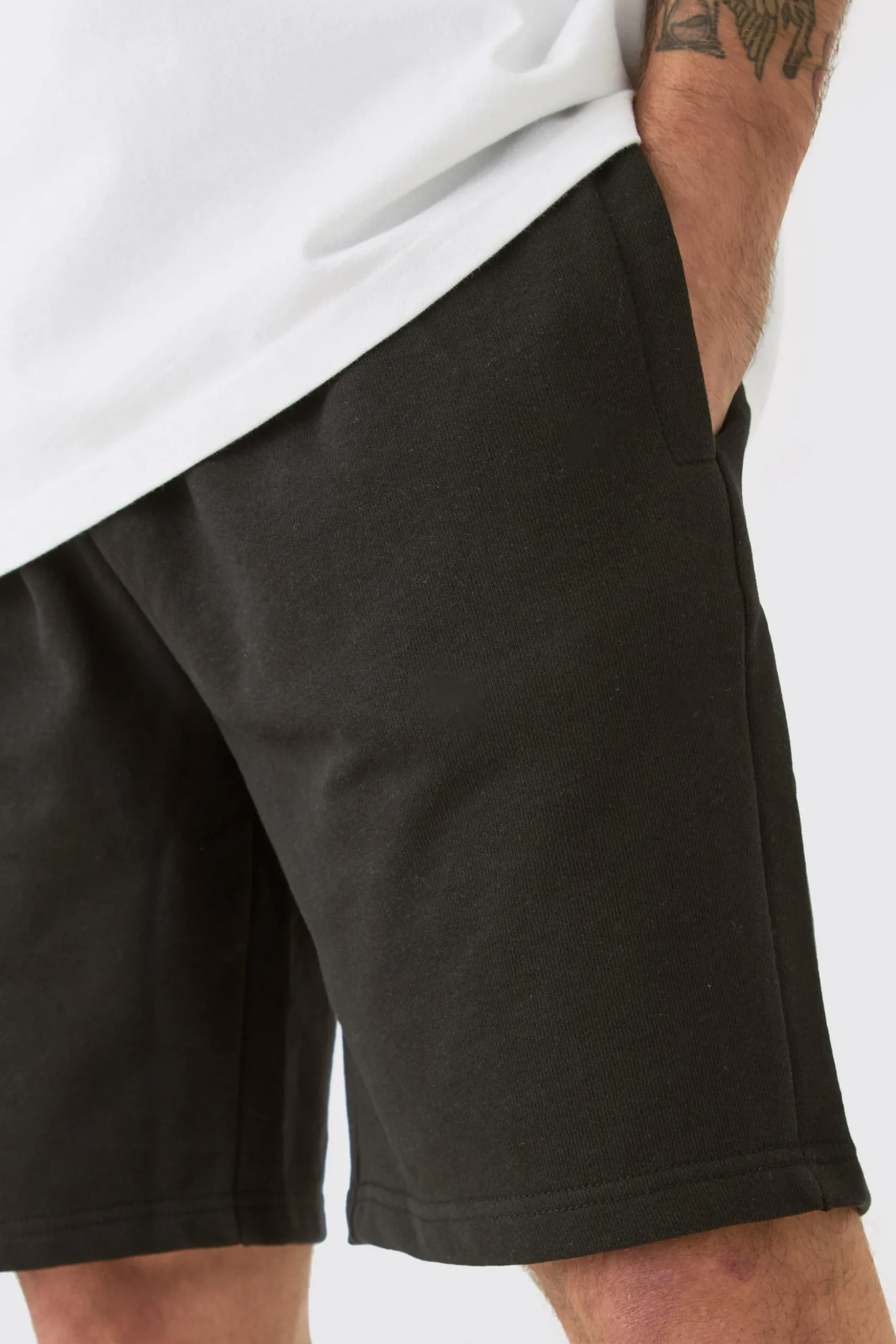 Relaxed Fit Super Heavyweight Jersey Short | BoohooMAN UK