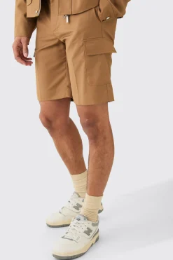 Relaxed Fit Tailored Cargo Shorts | BoohooMAN UK