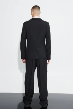 Relaxed Fit Tailored 3d Cargo Trouser | BoohooMAN UK