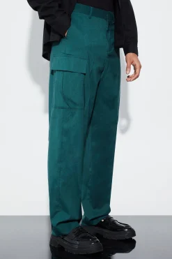 Relaxed Fit Tailored 3d Cargo Trouser | BoohooMAN UK