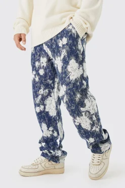Relaxed Fit Tapestry Trouser | BoohooMAN UK
