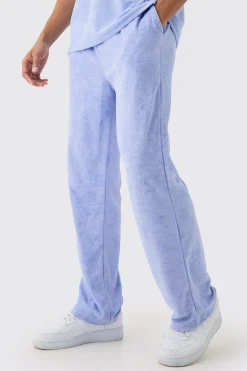 Relaxed Fit Towelling Joggers | BoohooMAN UK