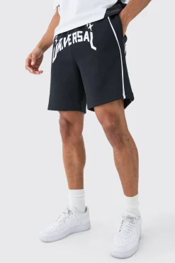 Relaxed Fit Universal Graphic Short | BoohooMAN UK