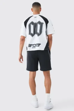 Relaxed Fit Universal Graphic Short | BoohooMAN UK