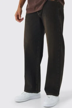 Relaxed Fit Washed Tinted Jeans | BoohooMAN UK