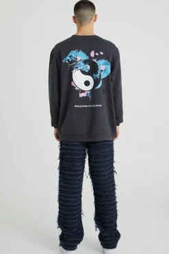 Relaxed Heavily Distressed Trouser | BoohooMAN UK