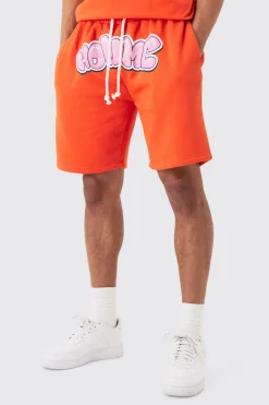 Relaxed Homme Print Jersey Shorts | BoohooMAN UK
