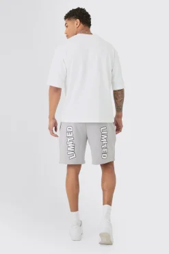 Relaxed Limited Edition Heart Applique Short | BoohooMAN UK