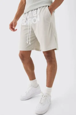 Relaxed Mid Length Limited Edition Mesh Shorts | BoohooMAN UK