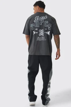 Relaxed Moto High Gusset Jogger | BoohooMAN UK