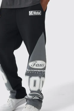 Relaxed Moto High Gusset Jogger | BoohooMAN UK