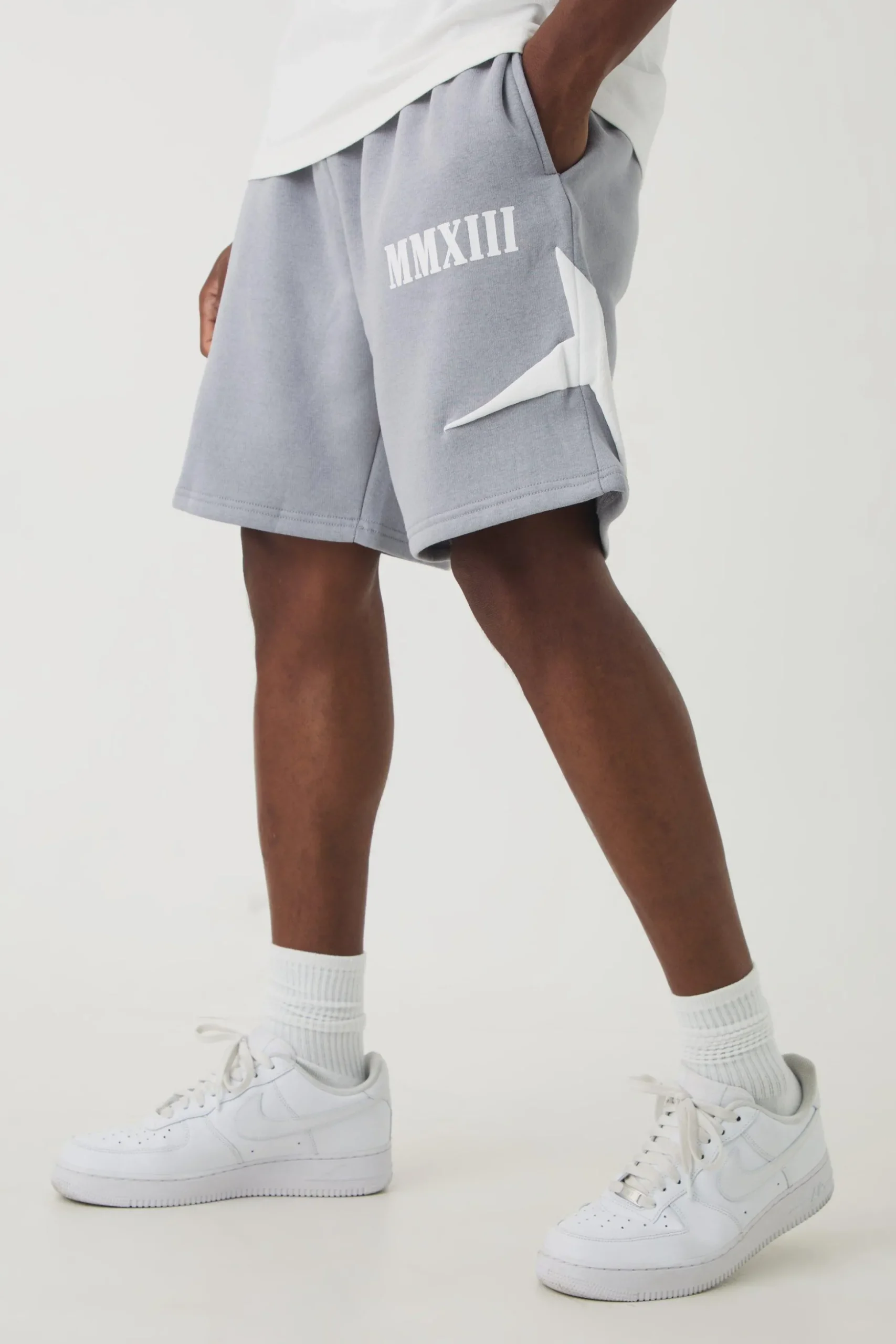 Relaxed Moto Mid Length Shorts | BoohooMAN UK