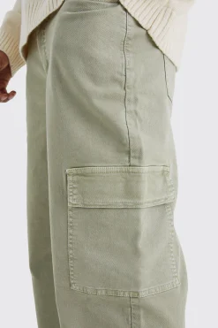 Relaxed Overdye Cargo Trouser | BoohooMAN UK